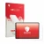Front side of a product packaging with the brand logo upscreen. Next to it is the device Tesla Model 3 2026 shown with the cor