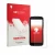 Front side of a product packaging with the brand logo upscreen. Next to it is the device Doogee Fire 3 shown with the correspo