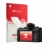 Front side of a product packaging with the brand logo upscreen. Next to it is the device Canon PowerShot V1 Premium shown with