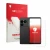 Front side of a product packaging with the brand logo upscreen. Next to it is the device Sony Xperia 1 VIII (Front+Camera) sho