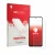 Front side of a product packaging with the brand logo upscreen. Next to it is the device Huawei Enjoy 90m Plus shown with the 
