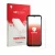 Front side of a product packaging with the brand logo upscreen. Next to it is the device Doogee Blade 10 Energy shown with the
