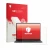 Front side of a product packaging with the brand logo upscreen. Next to it is the device Microsoft Surface Laptop 13.8" 2026 s