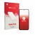 Front side of a product packaging with the brand logo upscreen. Next to it is the device Oppo Reno 16 FS shown with the corres