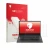 Front side of a product packaging with the brand logo upscreen. Next to it is the device Lenovo V15 7915 shown with the corres