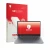Front side of a product packaging with the brand logo upscreen. Next to it is the device Lenovo V14 Gen 6 shown with the corre