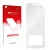 Front side of a product packaging with the brand logo upscreen. Next to it is the corresponding screen protector.