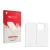 Front side of a product packaging with the brand logo upscreen. Next to it is the corresponding screen protector.