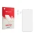 Front side of a product packaging with the brand logo upscreen. Next to it is the corresponding screen protector.