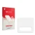 Front side of a product packaging with the brand logo upscreen. Next to it is the corresponding screen protector.