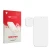 Front side of a product packaging with the brand logo upscreen. Next to it is the corresponding screen protector.