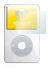 Image of the device Apple iPod classic video Display (5th. Gen.) with a wide variety of screen protectors.
