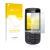 Front side of a product packaging with the brand logo upscreen. Next to it is the device Nokia Asha 300 shown with the corresp