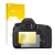 Front side of a product packaging with the brand logo upscreen. Next to it is the device Canon EOS 5D Mark III shown with the 
