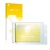 Front side of a product packaging with the brand logo upscreen. Next to it is the device Samsung Galaxy Tab A 8.0 shown with t