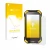 Front side of a product packaging with the brand logo upscreen. Next to it is the device Blackview BV6000 shown with the corre