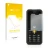 Front side of a product packaging with the brand logo upscreen. Next to it is the device Caterpillar Cat B30 shown with the co