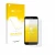 Front side of a product packaging with the brand logo upscreen. Next to it is the device Samsung Galaxy J5 2017 shown with the