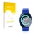 Front side of a product packaging with the brand logo upscreen. Next to it is the device Samsung Gear Sport shown with the cor