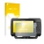 Front side of a product packaging with the brand logo upscreen. Next to it is the device Garmin Striker Plus 5cv shown with th