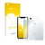 Front side of a product packaging with the brand logo upscreen. Next to it is the device Apple iPhone XR (Front+Back) shown wi
