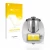 Front side of a product packaging with the brand logo upscreen. Next to it is the device Vorwerk Bimby TM6 shown with the corr