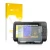 Front side of a product packaging with the brand logo upscreen. Next to it is the device Garmin Striker Plus 9sv shown with th