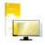 Front side of a product packaging with the brand logo upscreen. Next to it is the device Iiyama ProLite T2252MSC-B1 shown with
