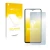 Front side of a product packaging with the brand logo upscreen. Next to it is the device Samsung Galaxy A52 shown with the cor