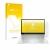 Front side of a product packaging with the brand logo upscreen. Next to it is the device HP Envy 17-cX shown with the correspo