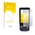 Front side of a product packaging with the brand logo upscreen. Next to it is the device Datalogic Memor K shown with the corr