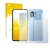 Front side of a product packaging with the brand logo upscreen. Next to it is the device Xiaomi Mi 11 Lite 5G (Front+Back) sho