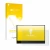 Front side of a product packaging with the brand logo upscreen. Next to it is the device Lenovo ThinkVision M14t shown with th
