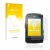Front side of a product packaging with the brand logo upscreen. Next to it is the device Wahoo Elemnt Bolt V2 GPS shown with t