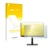 Front side of a product packaging with the brand logo upscreen. Next to it is the device Lenovo ThinkVision T24i-2L shown with