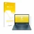 Front side of a product packaging with the brand logo upscreen. Next to it is the device HP Chromebook x360 (14b-cbX) shown wi