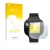 Front side of a product packaging with the brand logo upscreen. Next to it is the device ASUS Vivowatch BP shown with the corr