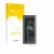 Front side of a product packaging with the brand logo upscreen. Next to it is the device Ring Video Doorbell Wired shown with 