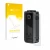 Front side of a product packaging with the brand logo upscreen. Next to it is the device Vaporesso Target 200 Mod shown with t