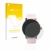 Front side of a product packaging with the brand logo upscreen. Next to it is the device Hama Fit Watch 4910 shown with the co