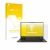 Front side of a product packaging with the brand logo upscreen. Next to it is the device ASUS Vivobook S 16 Flip OLED TP3604 s