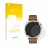 Front side of a product packaging with the brand logo upscreen. Next to it is the device Huawei Watch GT 4 (46mm) shown with t