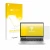 Front side of a product packaging with the brand logo upscreen. Next to it is the device HP ProBook 445 G10 shown with the cor