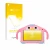 Front side of a product packaging with the brand logo upscreen. Next to it is the device okulaku KIDS03-Pro03 7" shown with th