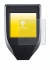 Image of the device Trezor Model T with a wide variety of screen protectors.