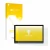 Front side of a product packaging with the brand logo upscreen. Next to it is the device Mesawo MES-B1 14.1" shown with the co