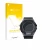 Front side of a product packaging with the brand logo upscreen. Next to it is the device Casio G-Shock G-Squad GBD-300 shown w