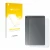 Front side of a product packaging with the brand logo upscreen. Next to it is the device Samsung Galaxy Tab S10 FE+ (Back) sho