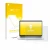 Front side of a product packaging with the brand logo upscreen. Next to it is the device Dell Pro 13 Plus 2-in-1 shown with th