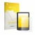 Front side of a product packaging with the brand logo upscreen. Next to it is the device PocketBook Verse Lite shown with the 